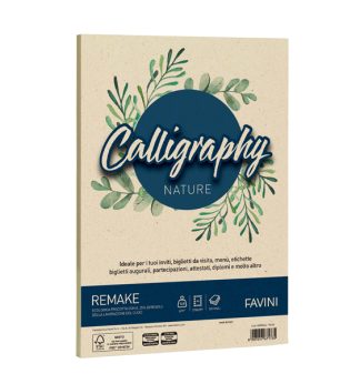 Carta Calligraphy Nature REMAKE A4 50fg 120gr perla FAVINI