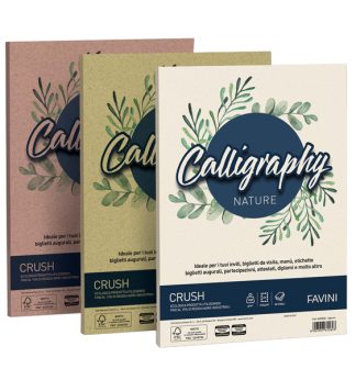 Carta Calligraphy Nature CRUSH A4 50fg 250gr uva FAVINI