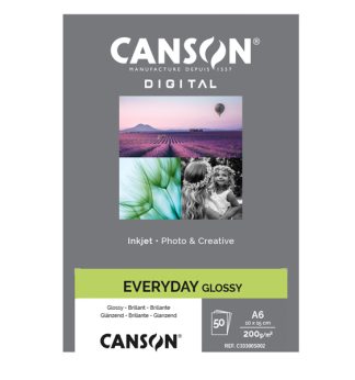 Carta InkJet EVERYDAY 10x15cm 50fg 200gr Glossy Canson