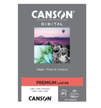 Carta InkJet PREMIUM 10x15cm 50fg 255gr Lustre RC Canson