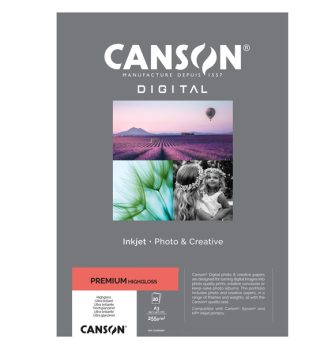 Carta InkJet PREMIUM A3 20fg 255gr HightGloss RC Canson