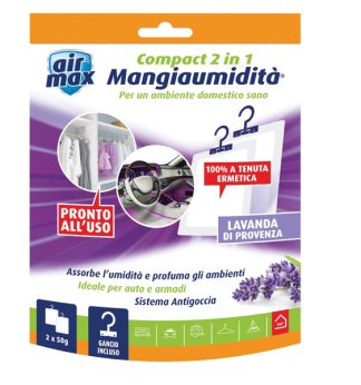 Air Max 2 mangiaumidita' appendibile Compact 2 in 1 Lavanda di provenza 50gr
