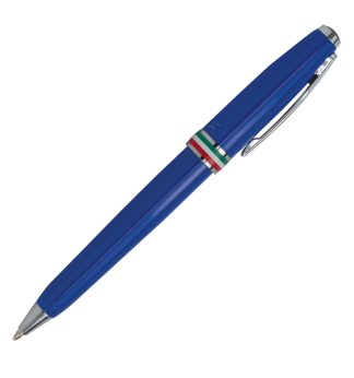 Penna sfera Aldo Domani punta M fusto azzurro Italia Monteverde