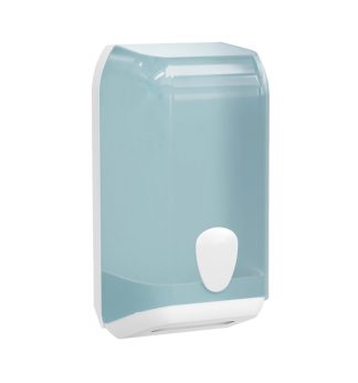 Dispenser carta igienica interfogliata bianco azzurro Replast