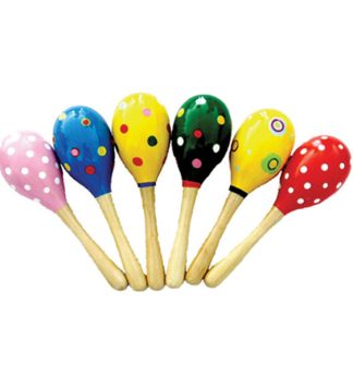 Coppia di maracas in legno CWR