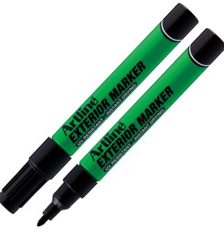 Marcatore permanente speciale per esterni artline punta 1,5mm tonda nero
