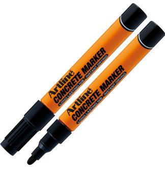 Marcatore permanente speciale per cemento e mattoni p. tonda 1,5mm nero artline