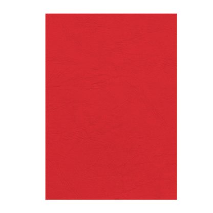 100 Copertine A4 cartoncino groffrato semilpelle 240g rosso Fellowes