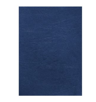 100 Copertine A4 cartoncino groffrato semilpelle 240g royal blu Fellowes