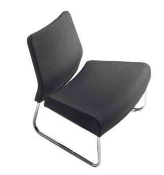 Modulo curva esterna divano Slastic SLL senza braccioli nero