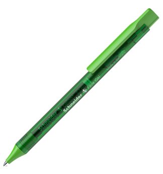 Penna gel a scatto Fave punta 0.7mm verde Schneider