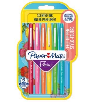 Blister 6 pennarelli Flair Nylon colori assortiti Scented Papermate