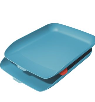 Kit doppia vaschetta portacorrispondenza blu Cosy Leitz