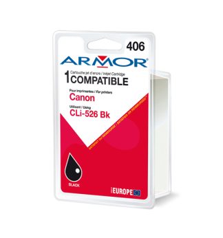 Armor Cartuccia Nera per CANON PIXMA IP4850, MG5150, MG5250, MG6150, MG8150 10ml