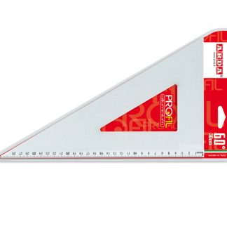 SQUADRA PROFIL ALLUMINIO 60° 30CM ARDA