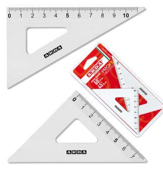 COPPIA SQUADRA PROFIL ALLUMINIO 12CM 45° 60° ARDA