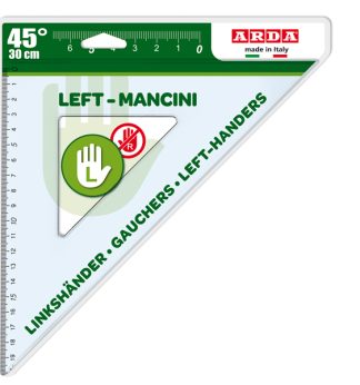 Squadra 45° - 30cm per mancini ARDA
