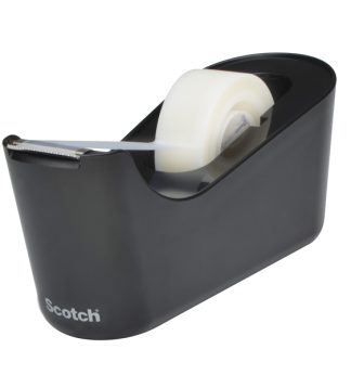 Dispenser da Tavolo C18  Nero + 1 rotolo di nastro adesivo Scotch Magic™ 19x33