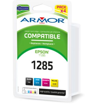 Armor Conf. Multiola 4 Cartucce T1281 C/EPSON STYLUS S22 SX125 (1BK 2C/M/Y)