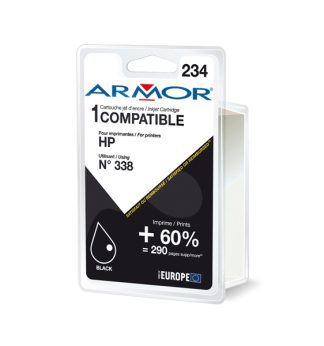 Armor Cartuccia Nero PER HP N338 PSC 1510, 1610, Deskjet 5740 20ML