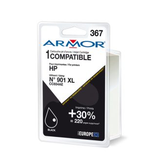 Armor cartuccia Nero PER HP OFFICEJET J4524, J4535, J4580, J4624, J4660 21ML