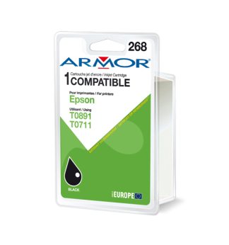 Armor Cartuccia Nero PER EPSONSTYLUS D78, D92, S20, BX300, SX100 SERIE