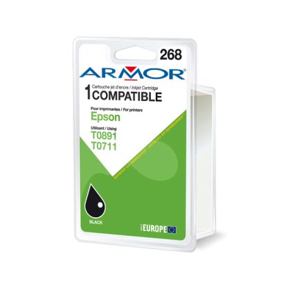 Armor Cartuccia Nero PER EPSONSTYLUS D78, D92, S20, BX300, SX100 SERIE