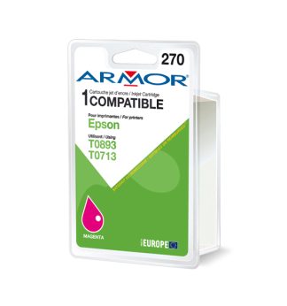 Armor Cartuccia Magenta PER EPSONSTYLUS D78, D92, S20, BX300, SX100 SERIE