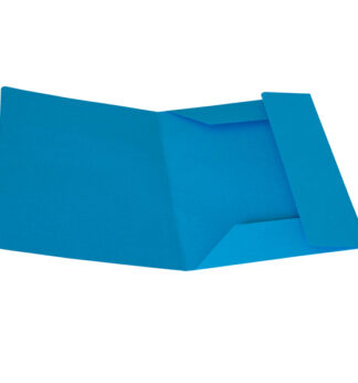 Pack 25 Cartelline 3 Lembi AZZURRO in bristol 200g Starline