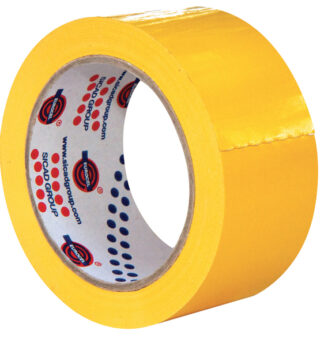 Nastro adesivo 50mm x 66m Giallo PVC 350 Eurocell