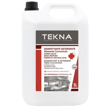 Disinfettante detergente per superfici super concentrato 5lt Tekna