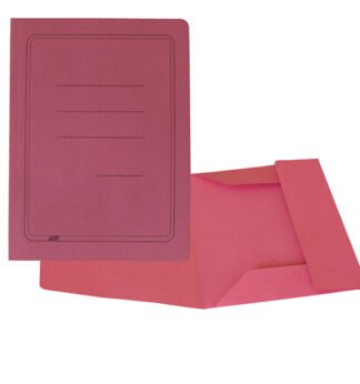 50 cartelline 3 lembi magenta c/stampa 200gr