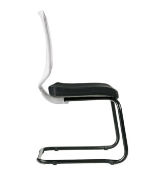 Seduta attesa Newair NWBS nero/bianco senza braccioli
