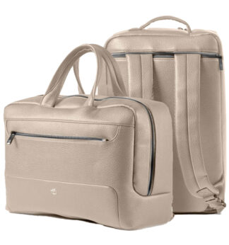 Bi-Bag Gate Trended ecopelle dim. 42x28x14cm ghiaccio InTempo