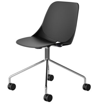 Seduta attesa Quick QKG4 nero senza braccioli