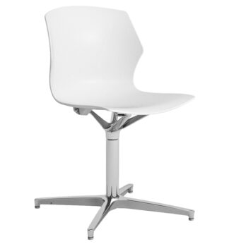 Seduta home/office No Frill NFG bianco senza braccioli