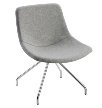 Poltroncina visitatore Tosca TO4CV grigio chiaro senza braccioli