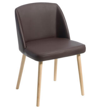 Poltroncina attesa Norma NO4L marrone