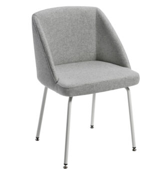 Poltroncina attesa Norma NO4CV grigio chiaro