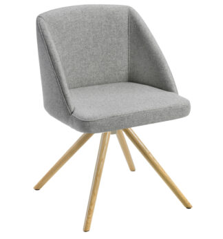 Poltroncina attesa Norma NO4LV grigio chiaro