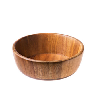 Insalatiera in legno di acacia D.21x7cm Leone