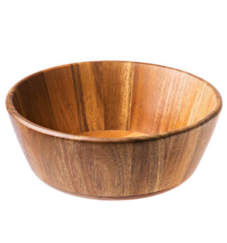 Insalatiera in legno di acacia D.25x9cm Leone