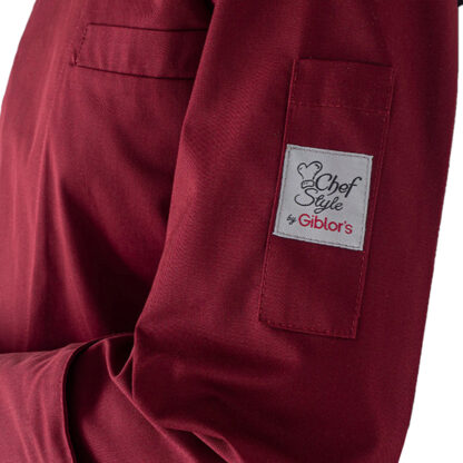 Giacca da cuoco Raul a manica lunga Tg. M bordeaux
