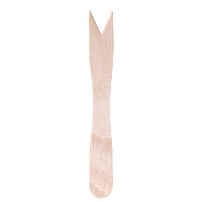 100 Forchettine monouso in legno 8,5 cm Signor Bio