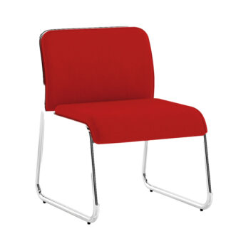 Poltroncina attesa Carosello CA 1 senza braccioli rosso