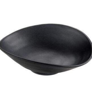 Coppetta nera in melamina 18x15x5,5 cm Leone