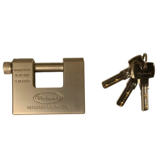 Lucchetto monoblocco per serrande acciaio temprato Metalplus