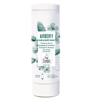 Shampoo Doccia per capelli e corpo 300ml Linea cortesia Arbory