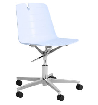 Seduta home/office Mindy MNGP celeste senza braccioli