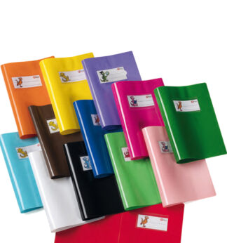 Copriquaderno PVC lucido coprente GreenLine A5 c/alette rosso RiPlast